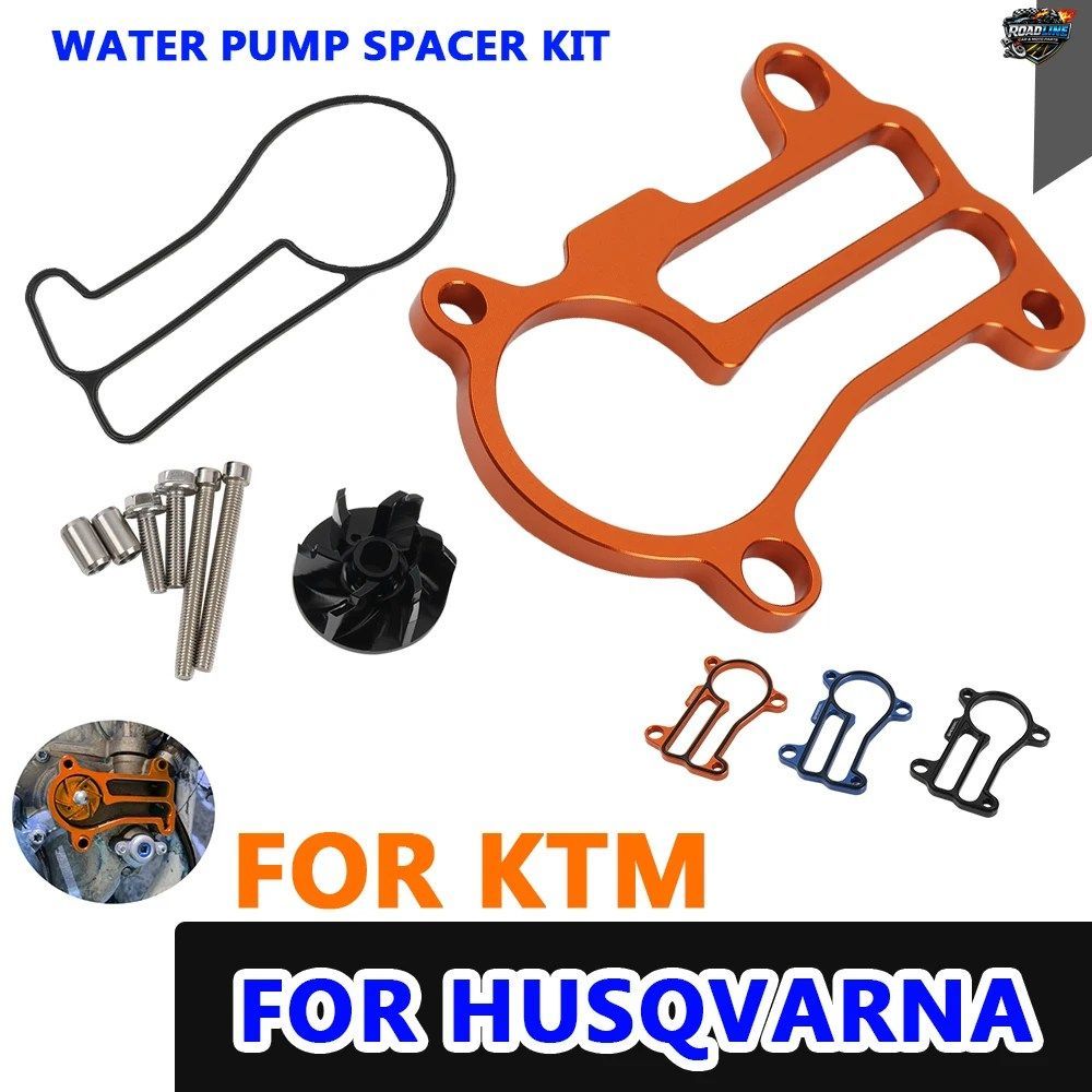 KTM EXC SX XC XC-W 250 300 および HUSQVARNA TE TC TX 250 300 2017 2018 用 アルミ製特大ウォーターポンプインペラクーラーガスケットキ