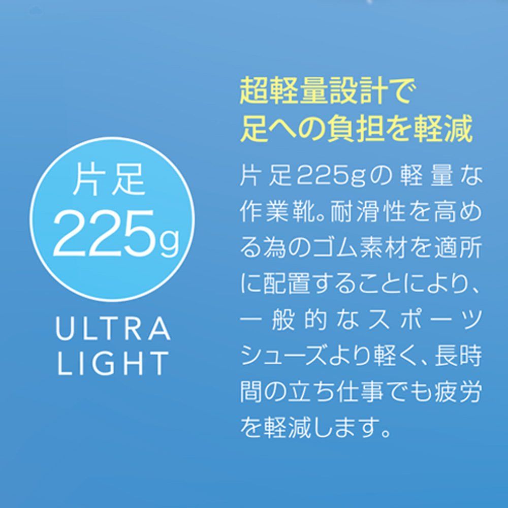 新品 [ミドリ安全] ウルトラライト ハイグリップ 作業靴 スニーカー 耐滑 軽量 衝撃吸収 ULH716 ホワイト 26.0 cm