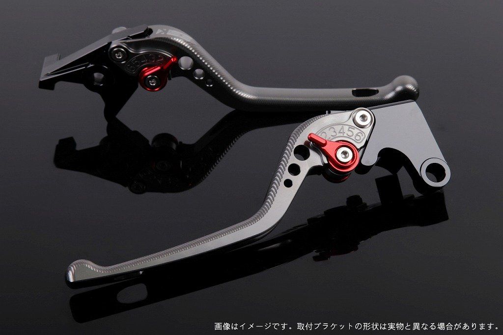 新品 SSK アジャストレバー 3Dロング レバー本体カラー:チタン アジャスターカラー:レッド YZF-R6 2017-