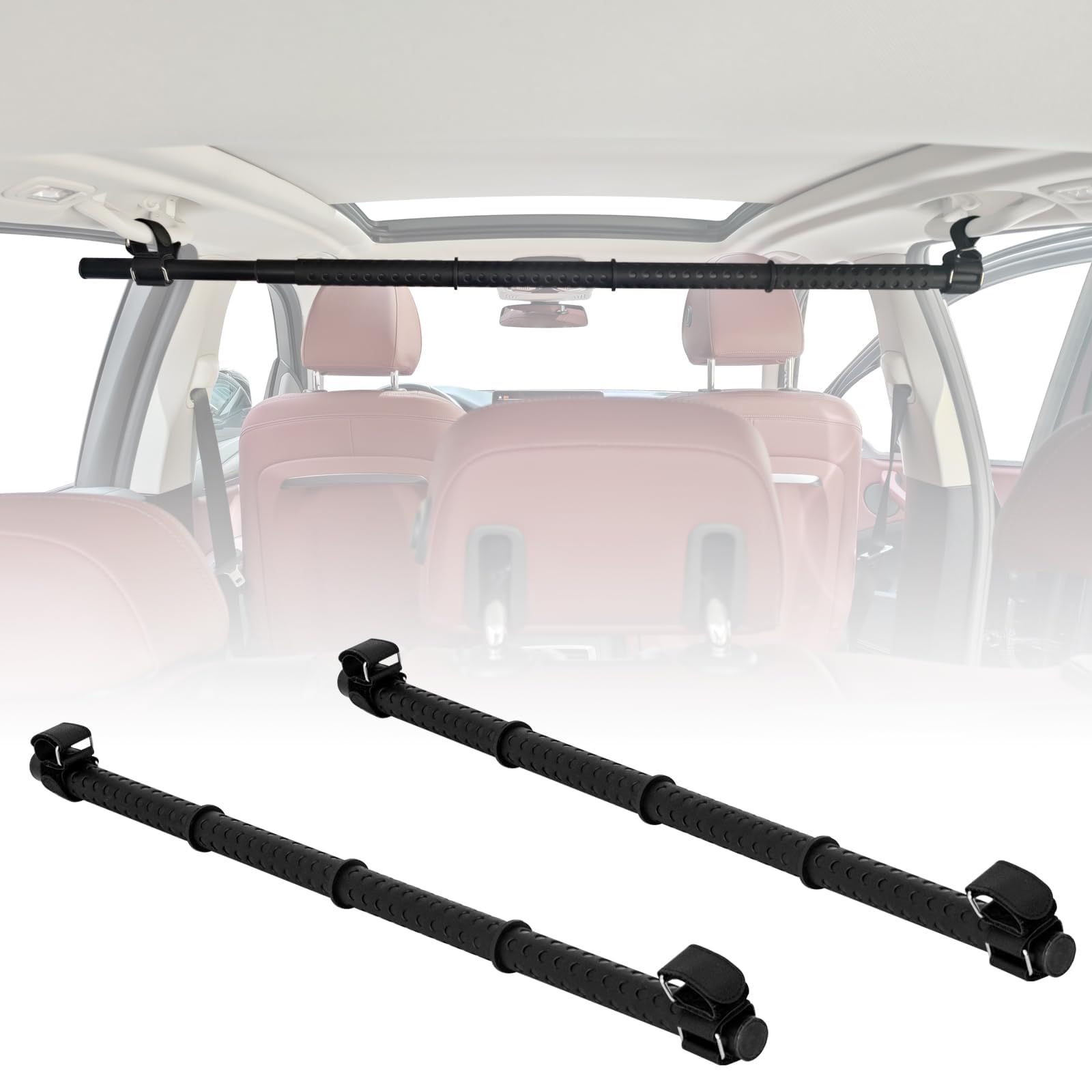 R★車用 ハンガー バー マルチグリップバー 長さ調整可能 83cm?156cm 突っ張り棒 つっかい棒(つっかえ棒) ポール工具不要 取付簡単 インテリアバー 滑り止め 伸縮ロッド衣類ハンガー 車内 釣り竿(ロッド)/スノーボード/スキー板 50d822b4 R★車用 ハンガー バー マルチグリップバー 長さ調整可能 83cm?156cm 突っ張り棒 つっかい棒(つっかえ棒) ポール工具不要 取付簡単 インテリアバー 滑り止め 伸縮ロッド衣類ハンガー 車内 釣り竿(ロッド)/スノーボード/スキー板 50d822b4