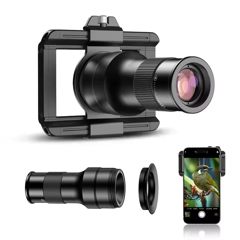 新品 zmart APEXEL 2in1 望遠マクロレンズ 観察 6倍望遠鏡レンズ iPhone/Android対応 スマートフォン撮影用 携帯電話レンズアクセサリー スマホ望遠レンズ スマホマクロレンズ 6倍ズームレンズ モバイル望遠鏡 クリップ式レンズ ス