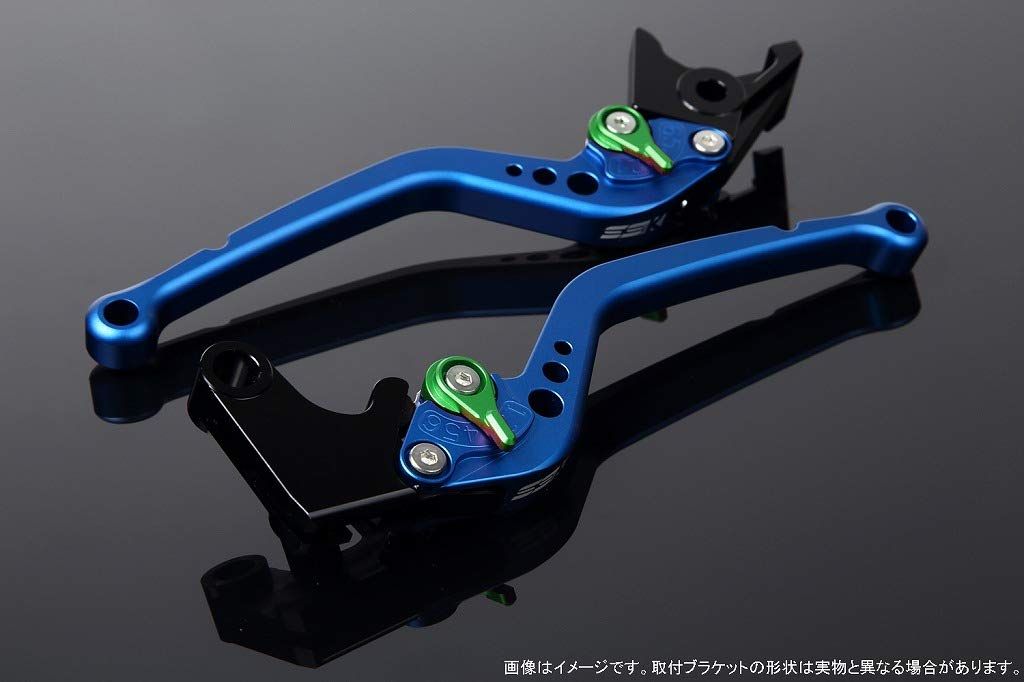 新品 SSK スピードラ アジャストレバーセット スタンダードロング レバー本体カラー:マットブルー アジャスターカラー:マットグリーン SUZUKI GSX-S125/GSX-R125 2017-2019