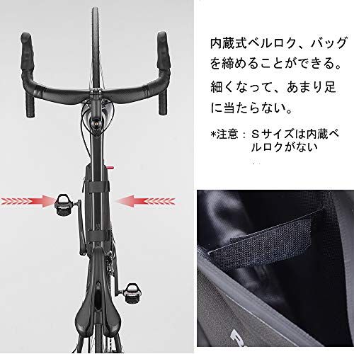 ROCKBROS(ロックブロス)フレームバッグ 防水 ロードバイク 大容量 サイクル トップチューブバッグ トライアングルバッグ ストラップ式 小物収納 取り付け簡単 3L/5L*vj ROCKBROS(ロックブロス)フレームバッグ 防水 ロードバイク 大容量 サイクル トップチューブバッグ トライアングルバッグ ストラップ式 小物収納 取り付け簡単 3L/5L*vj