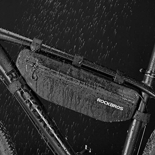 ROCKBROS(ロックブロス)フレームバッグ 自転車 バッグ 防水 ロードバイク 大容量 トライアングルバッグ 軽量 スリム 物取り出し易い 装着便利*vj ROCKBROS(ロックブロス)フレームバッグ 自転車 バッグ 防水 ロードバイク 大容量 トライアングルバッグ 軽量 スリム 物取り出し易い 装着便利*vj