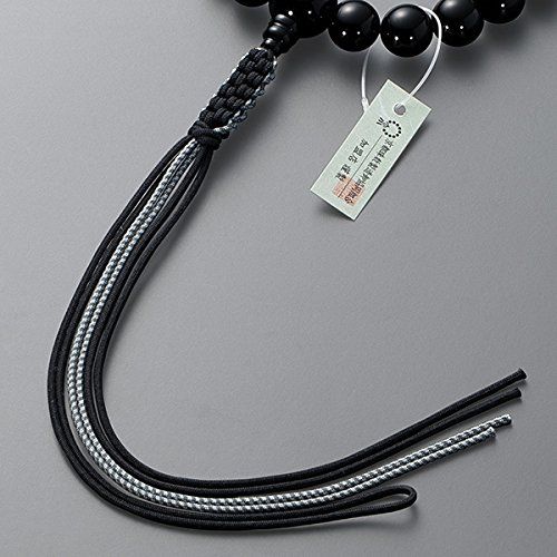 【新品】仏壇屋 滝田商店 数珠 浄土真宗 本式数珠 【男性用】黒オニキス 22玉 正絹紐房◆京念珠・本連数珠・門徒・正式数珠・片手数珠・ブラックオニキス【滝田商店発行 京念珠製造師製作証明書付】 ba12fd98