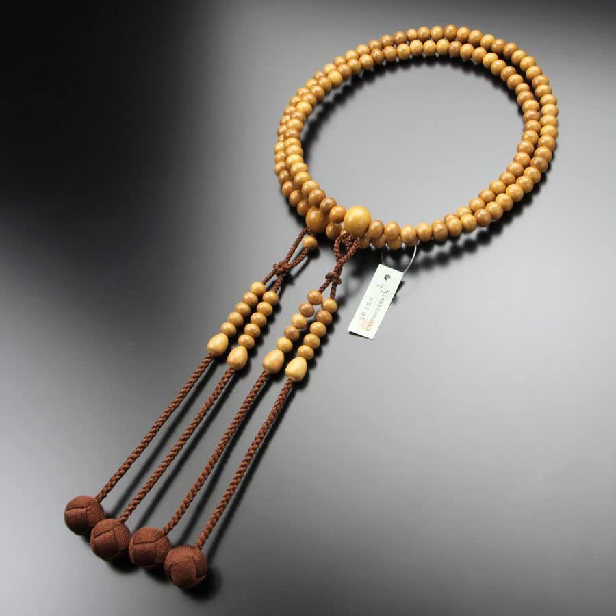 【新品】真言宗 数珠 男性用 尺二 正梅 梵天房【本式数珠 京念珠 京都 108玉 二連 二重 天然木 振分 葬儀 葬式 法事 法要 高野山 マイ数珠 101330018】【数珠袋プレゼント！】 8dbf8e9b