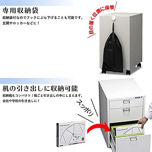 [ミドリ安全] フラットメット2 折りたたみ 防災 ヘルメット PP製 TSC-10 N ホワイトma 2d3bfe24