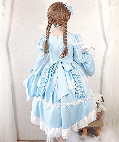 [milky time] フィッシュテール ロリータ ワンピース ヘムライン メイド 2way (blue)ma fd603b15