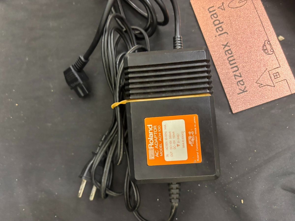 Roland ACH-100 動作品 純正ACアダプター ヴィンテージ オーディオ機器用 本体のみ k-829