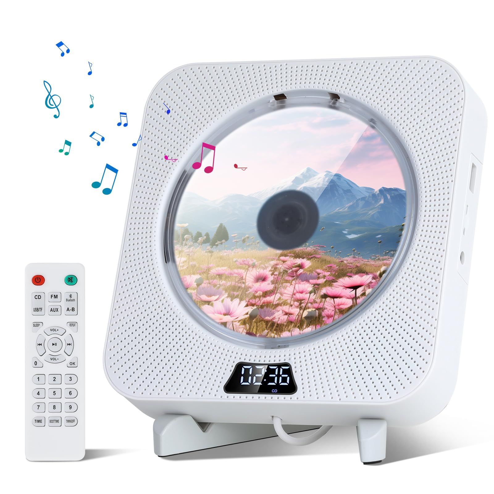 AGPTEK CDプレーヤー Bluetooth5.3 HIFI スピーカー内蔵 小型 コード式 CDプレイヤー 1台多役 コンパクト TFカード USB対応 語学学習 リピート再生 音楽再生 誕生日プレゼント おしゃれ リモコン付き スタン 8ff45f02 AGPTEK CDプレーヤー Bluetooth5.3 HIFI スピーカー内蔵 小型 コード式 CDプレイヤー 1台多役 コンパクト TFカード USB対応 語学学習 リピート再生 音楽再生 誕生日プレゼント おしゃれ リモコン付き スタン 8ff45f02
