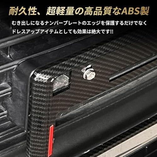 キャスト スタイル アクティバ スポーツ LA250S LA260S ナンバーフレーム 車 ナンバープレート カーボン調 2枚セットts
