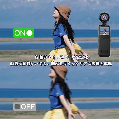アクションカメラ ウェアラブルカメラ Vlogビデオカメラ ボディカメラ 160度広角小型 WiFi スマホ連携 旅行 アウトドア 会議商談 授業 スポーツ カメラレコーダー サイクリングビデオレコーダー 縮時撮影 32GBメモリーカード ( d8611c57