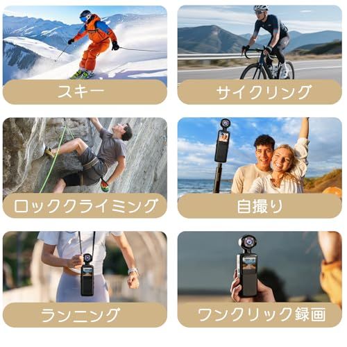 アクションカメラ ウェアラブルカメラ Vlogビデオカメラ ボディカメラ 160度広角小型 WiFi スマホ連携 旅行 アウトドア 会議商談 授業 スポーツ カメラレコーダー サイクリングビデオレコーダー 縮時撮影 32GBメモリーカード ( d8611c57