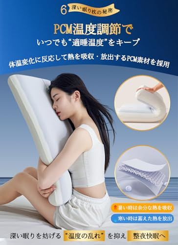 枕 低反発 枕 カバー２枚付き まくら 深い眠り枕 首が痛くなりにくい 首ケア 首?肩ラクラク 低反発 仰向け・横向き・うつ伏せ 寝心地アップ ラクラク プレゼント 70x42x10cmma 5a8f694b
