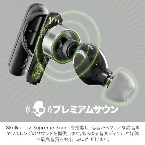 Skullcandy 公式ストア Smokin' Buds ワイヤレスイヤホン Bluetooth 5.2 マイク付き 重低音モデル 最大20時間再生 IPX4防水 コンパクト オリジナルステッカー付き (Pink)ma 97963fad