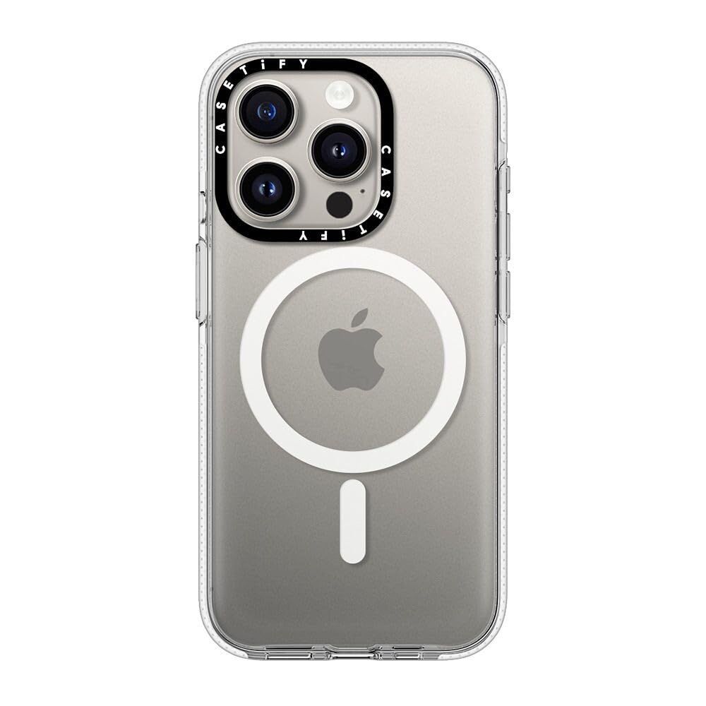 CASETiFY クリア MagSafe対応 iPhone 15 Pro ケース [黄ばみにくい素材 / 2mからの落下試験をクリア / MagSafe に対応]ma eecc2a5d