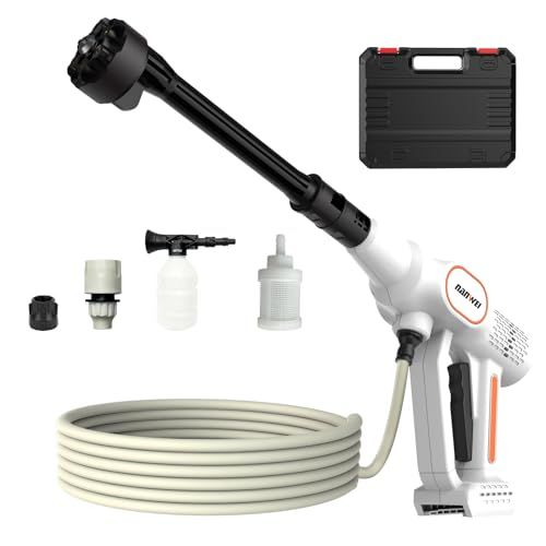 ☆新品☆NANWEI コードレス高圧洗浄機 充電式 マキタ18Vバッテリー対応 ブラシレスモーター 洗車機 小型軽量 自吸式 水道接続不要 6in1ノズル/フォームノズル付き ペットボトル使用可能 庭掃除用 高圧水ジェット (本体のみ)【バッ 7cecf703
