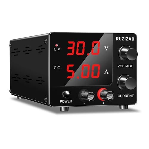 ☆新品☆安定化電源 可変直流安定化電源 0~30V 0~5A エンコーダ微調整 スイッチング電源 3桁電圧電流表示 自動切替 高精度150W低雑音直流電源 研究実験室用 テスト修理 バッテリー充電 老化DIY用 a37770f0