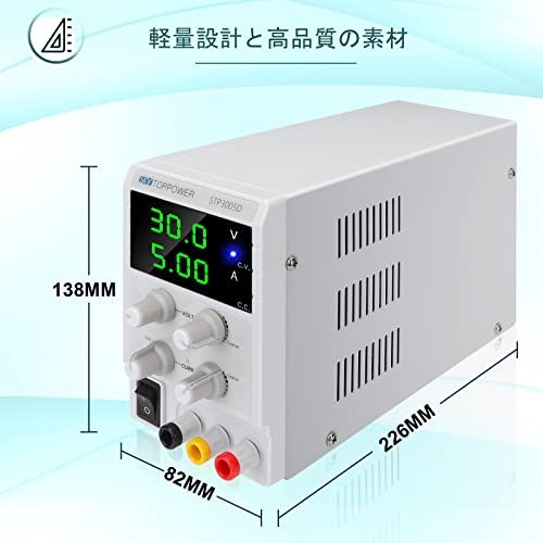 ☆新品☆SKY TOPPOWER 安定化電源 可変直流電源 0-30V 0-5A 3桁表示スイッチング電源 自動切替 複数の保護 低雑音 修理用 実験室用 研究テスト用 PSU 調整されたラボタイプのCC/CV DC電源 電気制御機器 542f90ac ☆新品☆SKY TOPPOWER 安定化電源 可変直流電源 0-30V 0-5A 3桁表示スイッチング電源 自動切替 複数の保護 低雑音 修理用 実験室用 研究テスト用 PSU 調整されたラボタイプのCC/CV DC電源 電気制御機器 542f90ac
