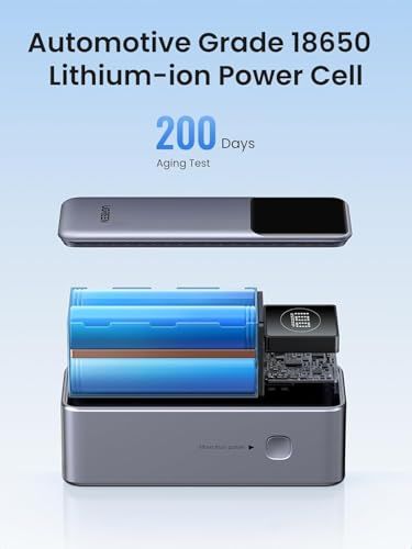 ☆新品☆UGREEN Nexode 小型モデル 100W 急速充電 PD・PPS規格対応 12000mAh大容量 コンパクト 縦置きデザイン 省スペース LCDディスプレイ搭載 パススルー機能 低電流モード搭載 PSE技術基準適合 iPad ec81f5fc