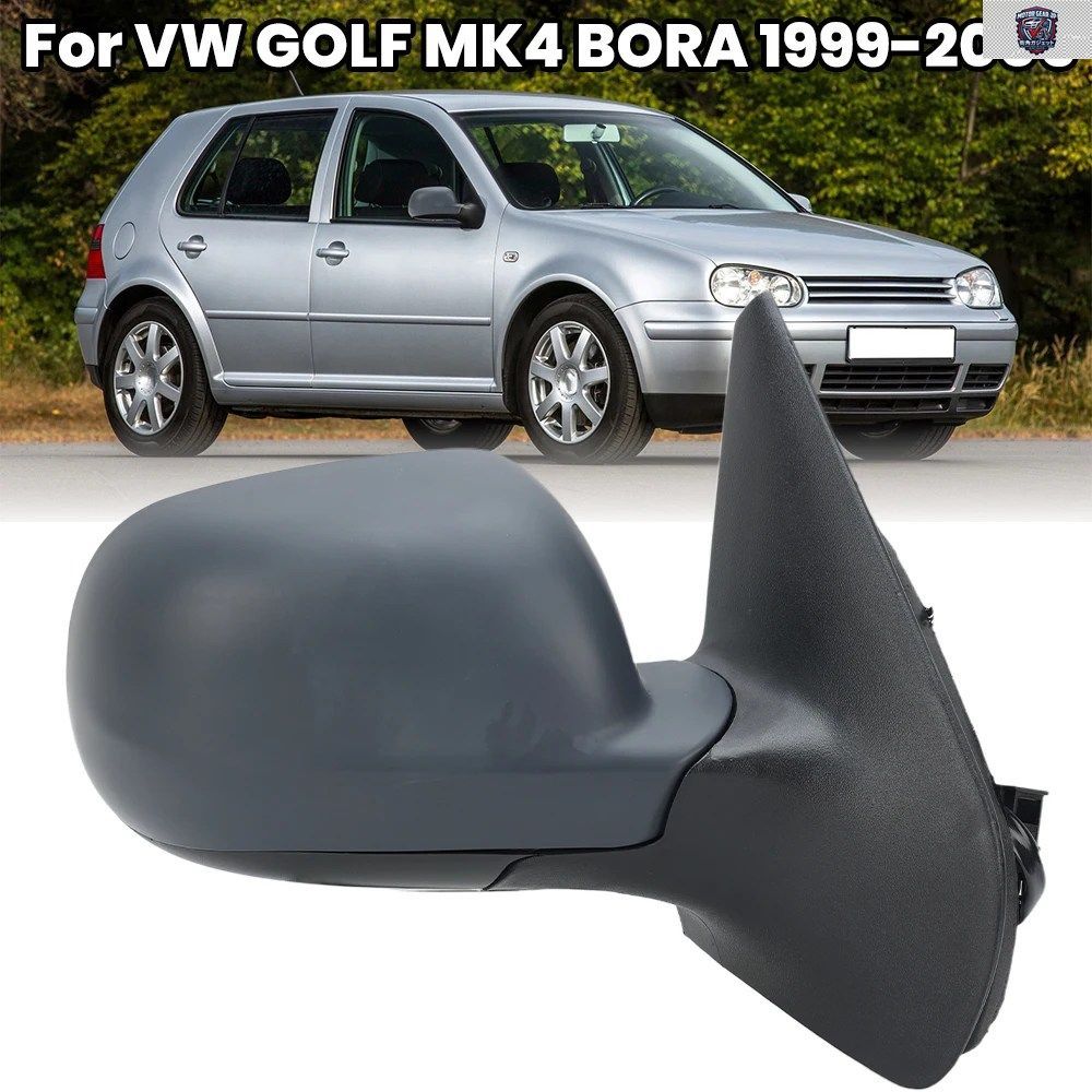 5ピン ドアサイドミラーアセンブリ VW ゴルフ MK4 ボーラ 1999-2005 ブルーレンズ ヒーター付きウィングミラー 車