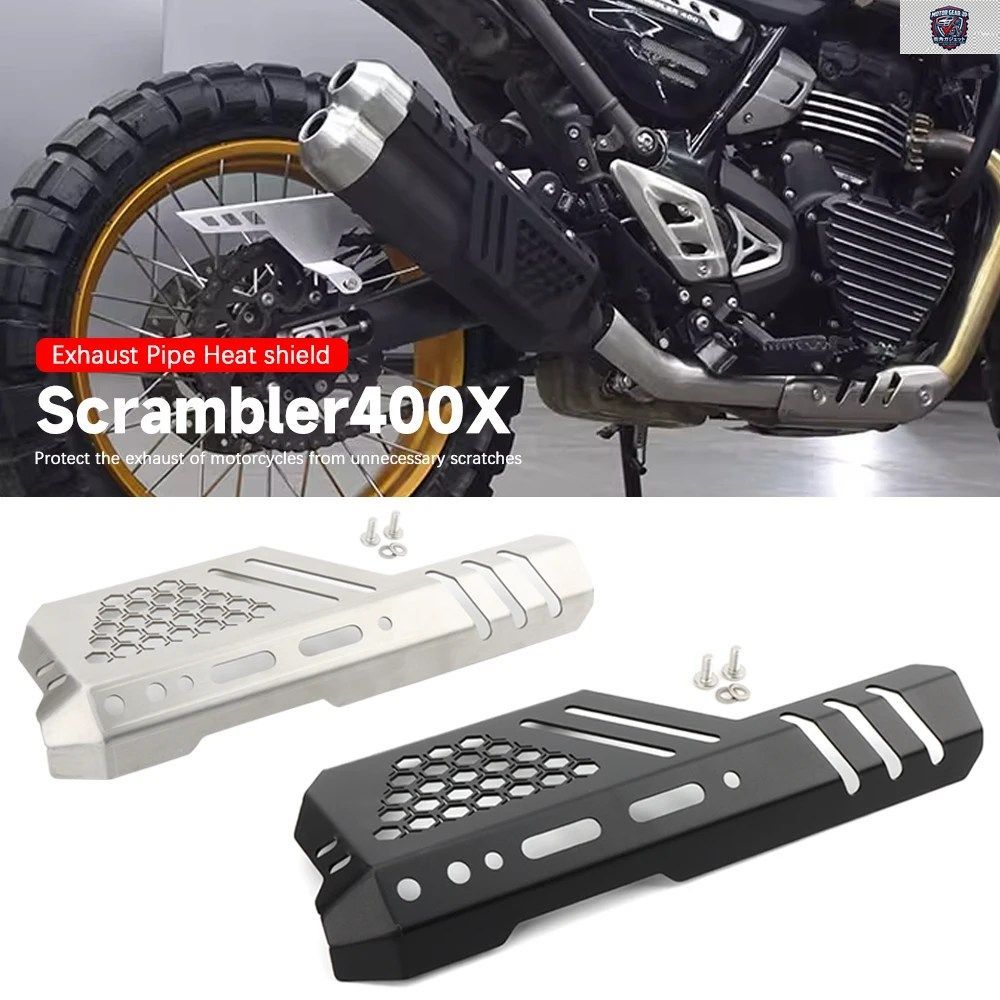 スクランブラー400X SCRAMBLER400X 400X 2024 - 26 オートバイ排気管カバー ヒートシールドカバー