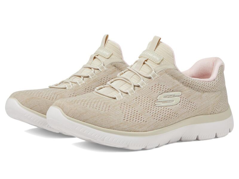 スケッチャーズ レディース シューズ スニーカー SKECHERS Summit Fun Flair Taupe Pink ピンク