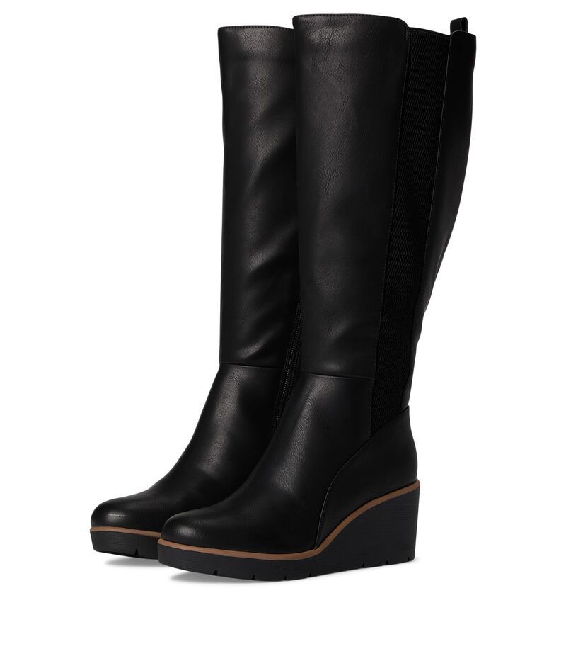 ナチュライザー レディース シューズ ブーツ・レインブーツ SOUL Naturalizer Adrian Black Synthetic ブラック