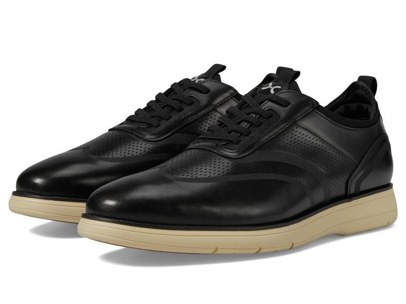 ステイシーアダムス メンズ シューズ スニーカー レース Stacy Adams Edgewood Wing Tip Elastic Lace Black ブラック