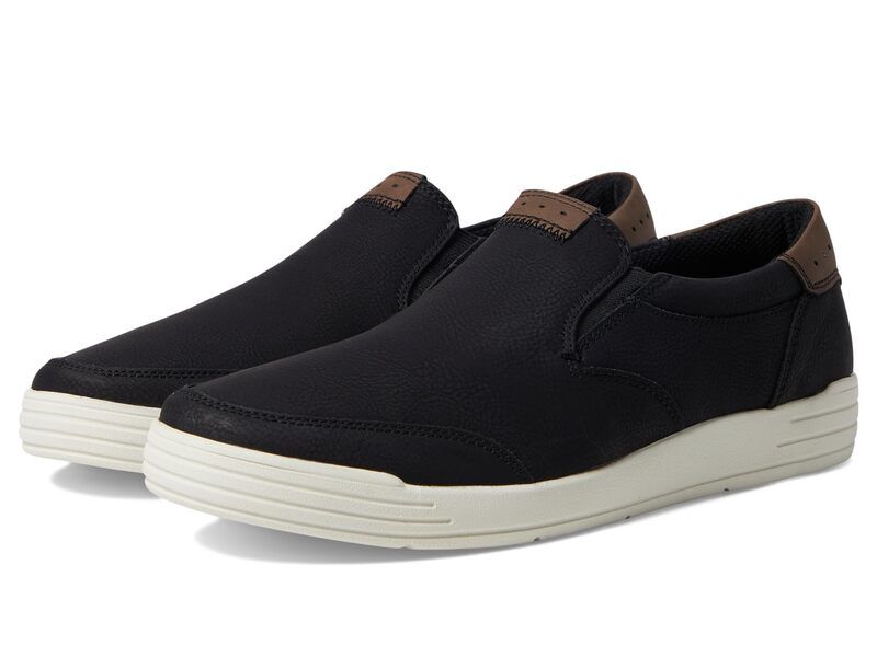 ノンブッシュ メンズ シューズ スニーカー Nunn Bush Kore City Walk Moc Toe SlipOn Black ブラック