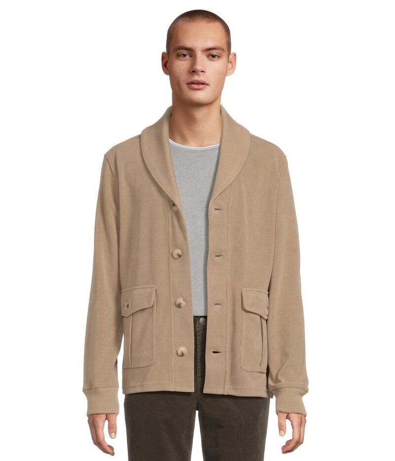 リヴァプール ロサンゼルス メンズ アウター ニット・セーター コーデュロイ カーディガン Liverpool Los Angeles Shawl Collar Knit Corduroy Cardi
