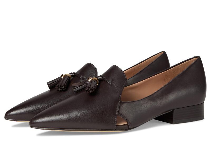 コールハーン レディース シューズ スリッポン・ローファー Cole Haan Vanya Tassel Flat Dark Chocolate チョコレート