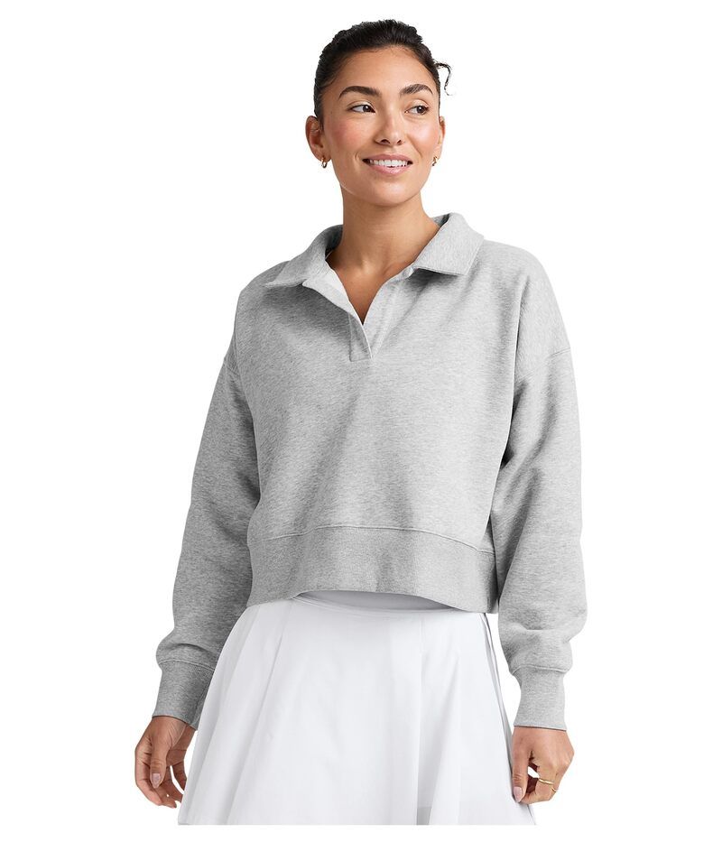 ビヨンドヨガ レディース アウター パーカー・スウェット シャツ フリース Beyond Yoga Luxefleece Collared Sweatshirt Light Heather G ヘザー