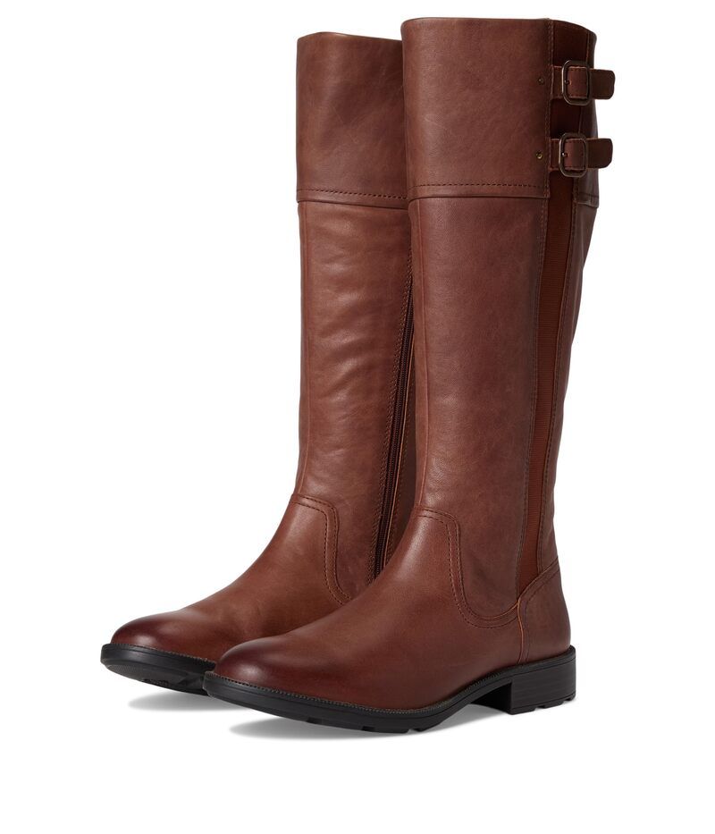 クラークス レディース シューズ ブーツ・レインブーツ Clarks Adalynn Hope British Tan Lea タン