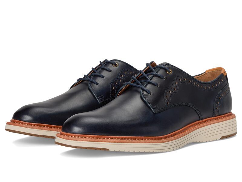 ジョンストンアンドマーフィー メンズ シューズ オックスフォード Johnston Murphy Upton 175th Plain Toe Navy Oiled Amer ネイビー