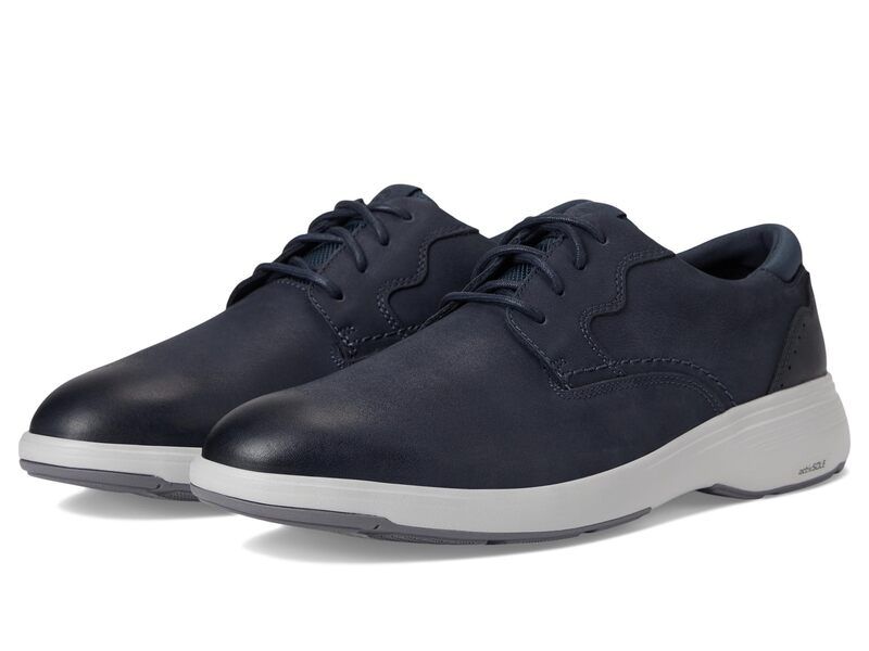 ロックポート メンズ シューズ スニーカー Rockport Noah Plain Toe Dark Blue Leath ブルー