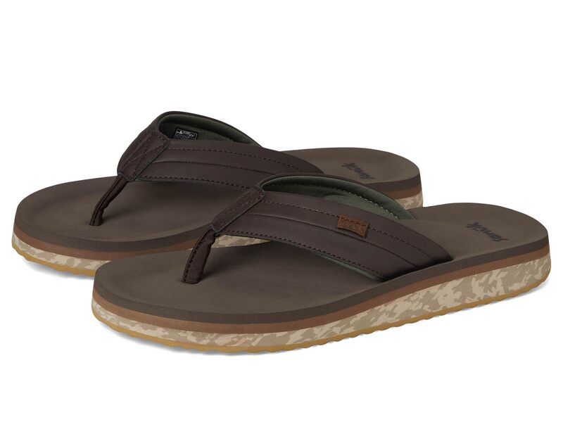 サヌーク メンズ シューズ サンダル Sanuk Tiderush Dark Brown ブラウン 12,760円
