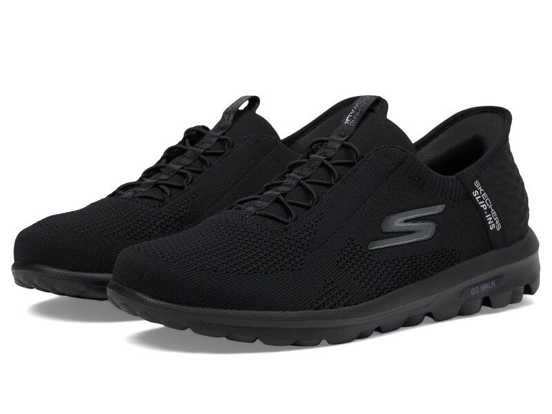 スケッチャーズ レディース シューズ スニーカー SKECHERS Performance Go Walk Travel Milan Hands Free SlipIns Black ブラック
