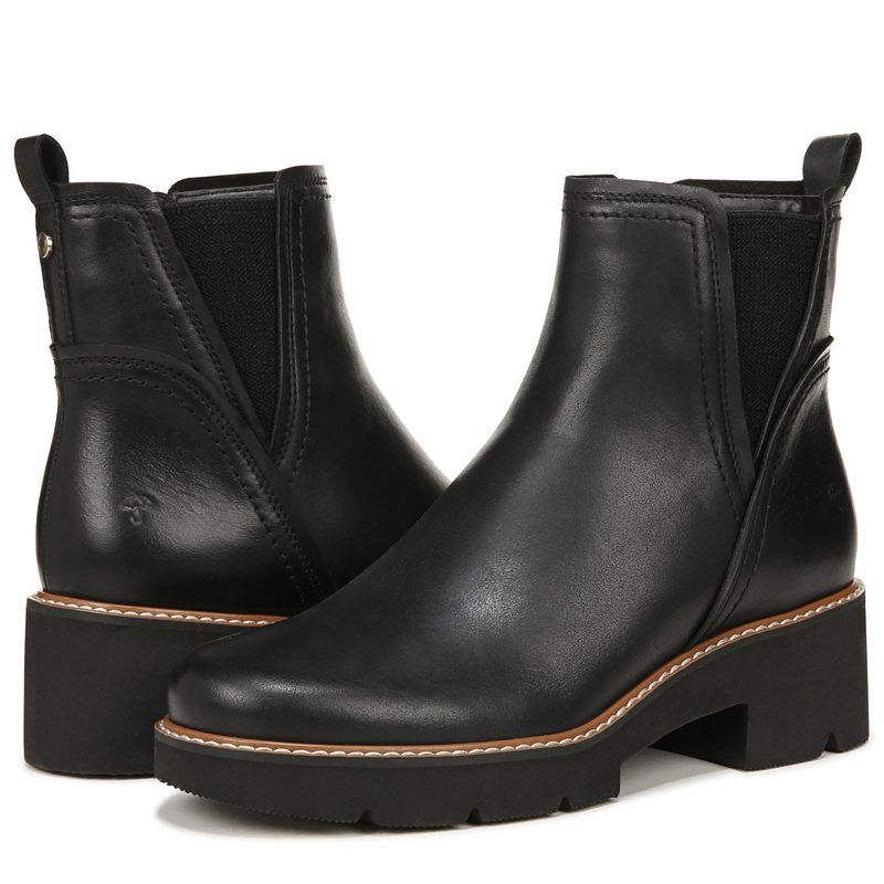 ナチュライザー レディース シューズ ブーツ・レインブーツ Naturalizer DarryBootie WaterRepellent Black Leather ブラック