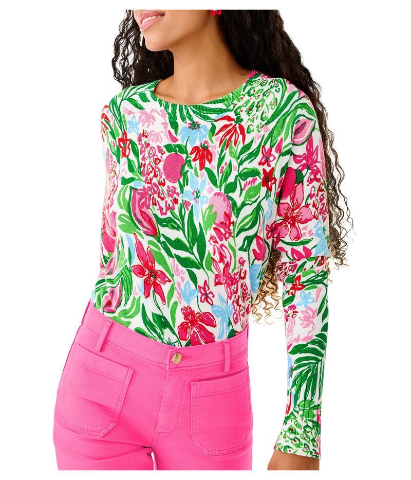 リリーピュリッツァー レディース アウター ニット・セーター Lilly Pulitzer Salima Sweater Glowingardens