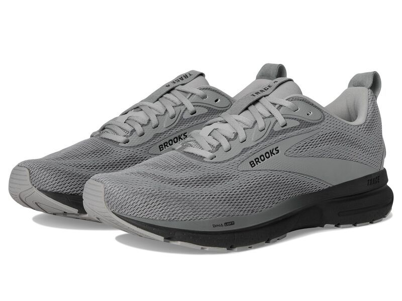 ブルックス メンズ シューズ スニーカー Brooks Trace 4 GreyBlackEbon ブラック