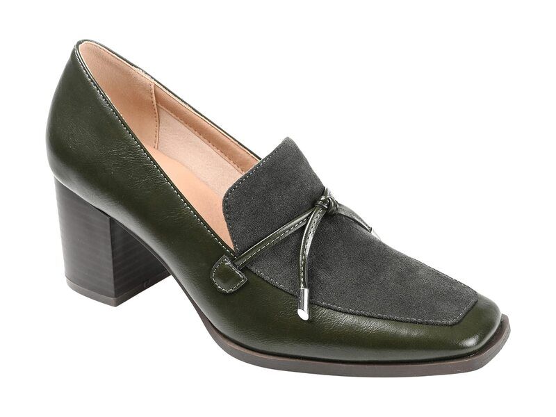 ジュルネ コレクション レディース シューズ スリッポン・ローファー Journee Collection Tru Comfort Foam Crawford Pump Olive オリーブ