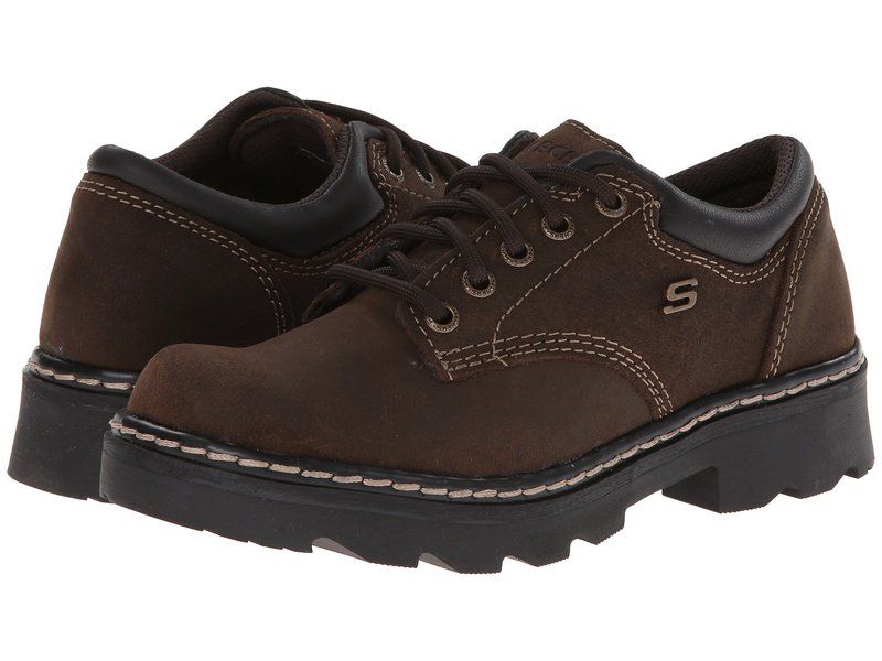 スケッチャーズ レディース シューズ オックスフォード SKECHERS Parties Mate Chocolate Scuff チョコレート