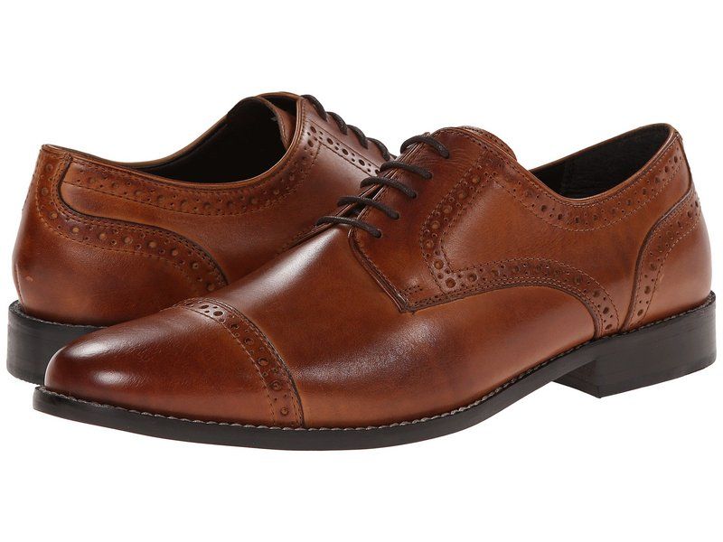 ノンブッシュ メンズ シューズ オックスフォード キャップ Nunn Bush Norcross Cap Toe Dress Casual Oxford Cognac
