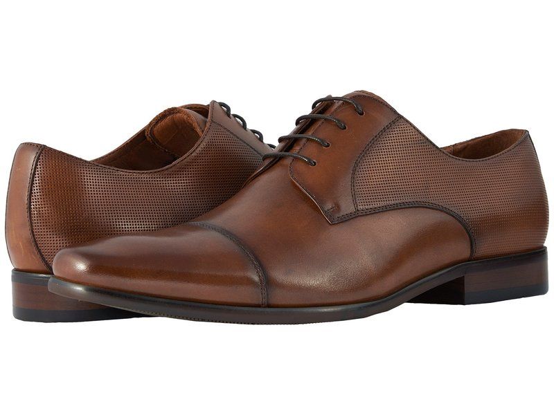 フローシャイム メンズ シューズ オックスフォード キャップ Florsheim Postino Cap Toe Oxford Cognac SmoothP