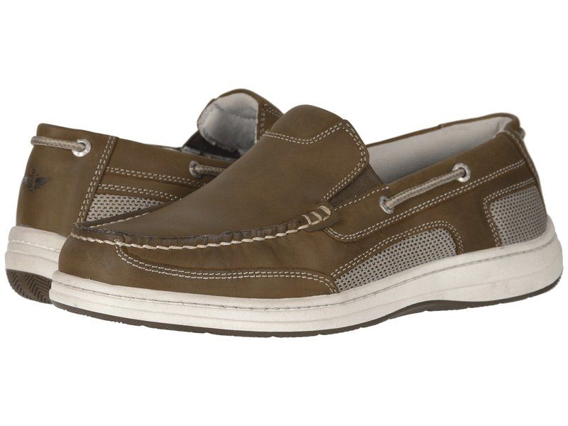 ドッカーズ メンズ シューズ デッキシューズ Dockers Tiller Dark Tan Crazy タン