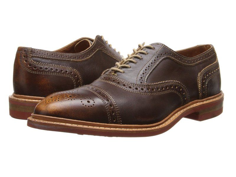 アレン エドモンズ メンズ シューズ オックスフォード Allen Edmonds Strandmok Brown Leather ブラウン
