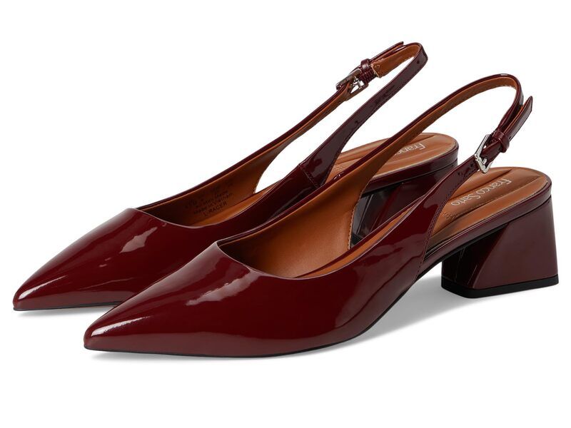 フランコサルト レディース シューズ スリッポン・ローファー Franco Sarto Racer Dark Red Patent レッド