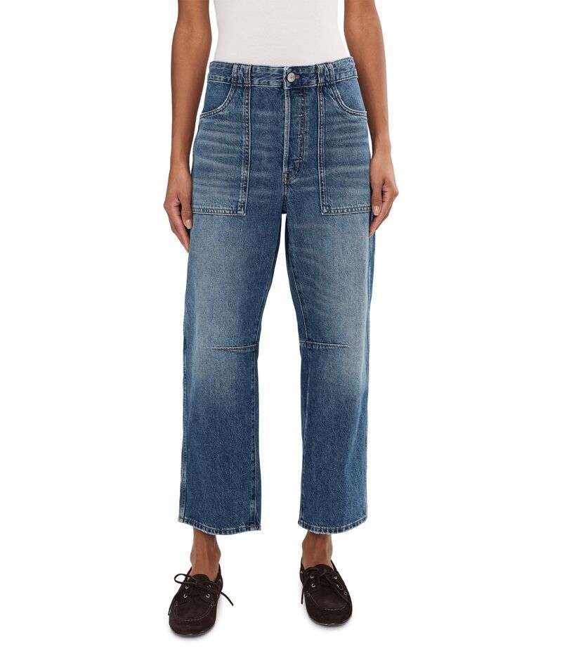 メイドウェル レディース ボトムス デニムパンツ Madewell Military Darted Barrel In Irmo Wash