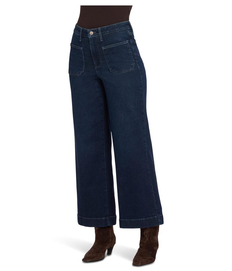 エヌワイディージェイ レディース ボトムス デニムパンツ ワイドレッグ アンクル ジーンズ NYDJ Teresa Wide Leg Ankle Front Patch Pocket Jeans in